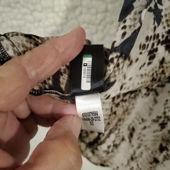 White House Black Market Women’s Black/Purple Silk Stretch Halter Neckline Sz 6 - Picture 6 of 16